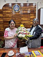 First Day of Teacher-In-Charge Dr. Barnali Chattopadhyay